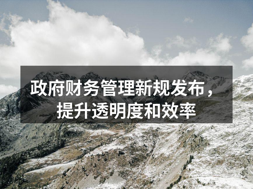 政府财务管理新规发布，提升透明度和效率